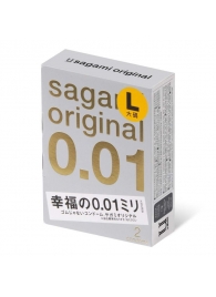 Презервативы Sagami Original 0.01 L-size увеличенного размера - 2 шт. - Sagami - купить с доставкой в Новочеркасске