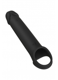 Черная насадка-удлинитель с вибрацией Vibrating Extender With Remote - Dream Toys - в Новочеркасске купить с доставкой