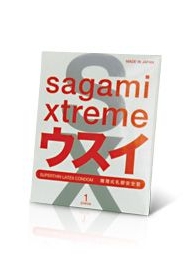 Ультратонкий презерватив Sagami Xtreme SUPERTHIN - 1 шт. - Sagami - купить с доставкой в Новочеркасске