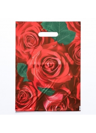 Пакет с цветочным принтом и вырубной ручкой (30х40 см) - Сима-Ленд - купить с доставкой в Новочеркасске