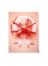 Пакет с принтом в виде банта с вырубной ручкой (30х40 см) - Сима-Ленд - купить с доставкой в Новочеркасске