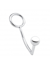 Кольцо на пенис с анальным стимулятором Stainless Steel Anal Hook   Cock Ring - BlueLine - в Новочеркасске купить с доставкой