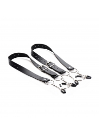 Ремни с зажимами для половых губ Spread Labia Spreader Straps with Clamps - XR Brands - купить с доставкой в Новочеркасске