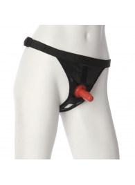 Трусики со штырьком для фиксации насадок Ultra Harness with Plug - Doc Johnson - купить с доставкой в Новочеркасске