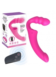 Розовый безремневой страпон Straples Strap-On Dildo - Erokay - купить с доставкой в Новочеркасске
