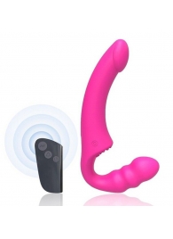 Розовый безремневой страпон Straples Strap-On Dildo - Erokay - купить с доставкой в Новочеркасске