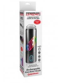 Перезаряжаемый мастурбатор-ротик Extreme Toyz Rechargeable Roto-Bator Mouth - Pipedream - в Новочеркасске купить с доставкой