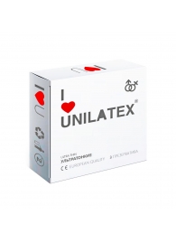 Ультратонкие презервативы Unilatex Ultra Thin - 3 шт. - Unilatex - купить с доставкой в Новочеркасске