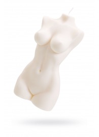 Белая интерьерная свеча в форме женского торса - 850 гр. - Pecado - купить с доставкой в Новочеркасске