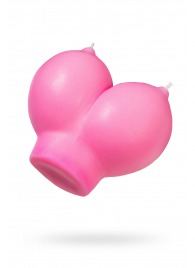 Розовая свеча «Сиськи» - 150 гр. - Pecado - купить с доставкой в Новочеркасске