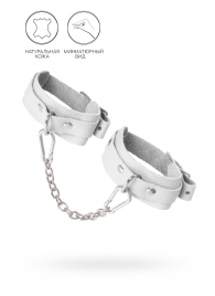 Белые мини-оковы со скруглёнными углами - Pecado - купить с доставкой в Новочеркасске