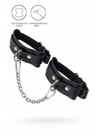 Черные мини-оковы со скруглёнными углами - Pecado - купить с доставкой в Новочеркасске