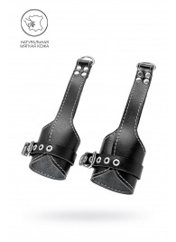 Черные подвесы с белой строчкой - Pecado - купить с доставкой в Новочеркасске