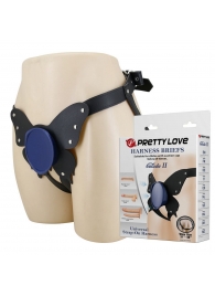 Синие трусики харнесс с платформой Caludio II - Baile - купить с доставкой в Новочеркасске