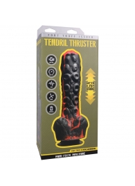 Черно-красная мини-машина на присоске Tendril Thruster - 21,6 см. - Doc Johnson - купить с доставкой в Новочеркасске