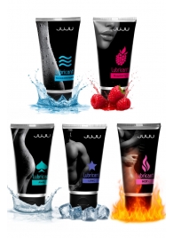 Набор из 5 лубрикантов JUJU (увлажняющий, Hot+, Long, Anal, малина) - JuJu - купить с доставкой в Новочеркасске