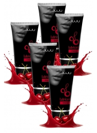 Набор из 5 съедобных лубрикантов JUJU со вкусом вишни - JuJu - купить с доставкой в Новочеркасске