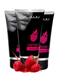Набор из 3 съедобных лубрикантов JUJU со вкусом малины - JuJu - купить с доставкой в Новочеркасске