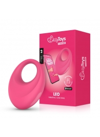 Розовое интерактивное эрекционное виброкольцо Leo - Easy toys - в Новочеркасске купить с доставкой