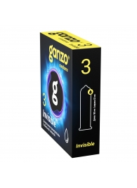Супертонкие презервативы Ganzo Invisible - 3 шт. - Ganzo - купить с доставкой в Новочеркасске