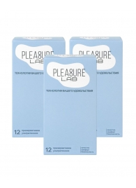 Набор из 3 упаковок ультратонких презервативов Pleasure Lab (по 12 шт.) - Pleasure Lab - купить с доставкой в Новочеркасске