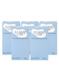 Набор из 5 упаковок ультратонких презервативов Pleasure Lab (по 12 шт.) - Pleasure Lab - купить с доставкой в Новочеркасске