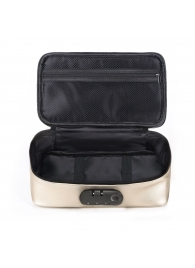 Золотистая сумочка для хранения игрушек Discreet Box - Dorcel - купить с доставкой в Новочеркасске