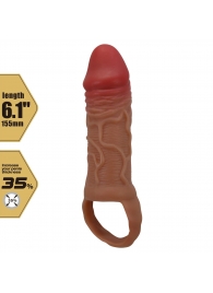 Реалистичная насадка на член Peirre - 15,5 см. - Baile - в Новочеркасске купить с доставкой