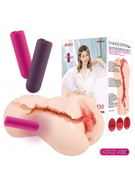 Мастурбатор-вагина с вибрацией Jenny Onahole edition 005 - KOKOS - в Новочеркасске купить с доставкой