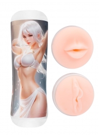 Двусторонний мастурбатор в колбе аниме - вагина и ротик - Tokyo Style - в Новочеркасске купить с доставкой