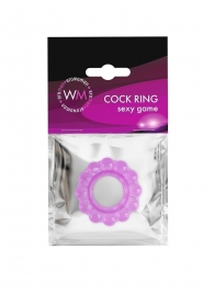 Лиловое эрекционное кольцо с 2 рядами стимулирующих шариков - Erowoman-Eroman - в Новочеркасске купить с доставкой