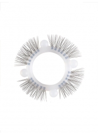 Эластичное кольцо с «ресничками» и 4 шариками - Sextaz - в Новочеркасске купить с доставкой