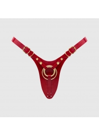 Красный пояс для фиксации насадок Strap-On-Me Leatherette Harness Fabulous - Strap-on-me - купить с доставкой в Новочеркасске