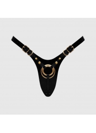 Черный пояс для фиксации насадок Strap-On-Me Leatherette Harness Fabulous - Strap-on-me - купить с доставкой в Новочеркасске