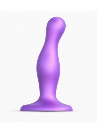 Фиолетовая насадка Strap-On-Me Dildo Plug Curvy size S - Strap-on-me - купить с доставкой в Новочеркасске