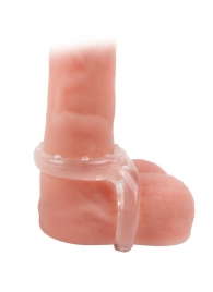 Прозрачное двойное эрекционное кольцо - Sex Expert - в Новочеркасске купить с доставкой