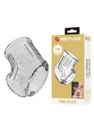 Прозрачная насадка на пенис и мошонку - Baile - в Новочеркасске купить с доставкой