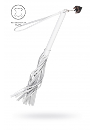 Белая кожаная плеть - 50 см. - Pecado - купить с доставкой в Новочеркасске