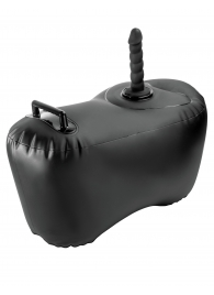 Черное надувное кресло с платформой для фиксации дилдо Body Dock Inflatable Love Seat - Pipedream - купить с доставкой в Новочеркасске