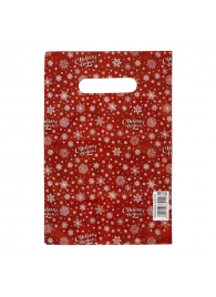 Красный подарочный новогодний пакет с вырубной ручкой (20х30 см) - Сима-Ленд - купить с доставкой в Новочеркасске