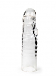 Прозрачная закрытая насадка на член - 15 см. - Sex Expert - в Новочеркасске купить с доставкой