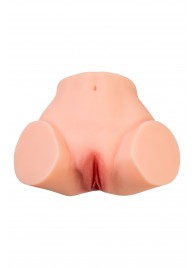 Телесный реалистичный мастурбатор-полуторс с 2 любовными входами - No Name - в Новочеркасске купить с доставкой