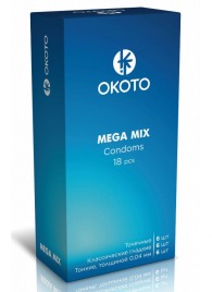 Презервативы OKOTO Mega Mix - 18 шт. - Sitabella - купить с доставкой в Новочеркасске