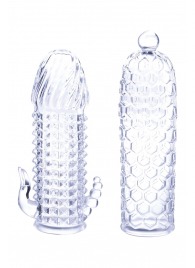 Набор из 2 прозрачных насадок на член Seductive Tickler Sleeves Set - NMC - в Новочеркасске купить с доставкой