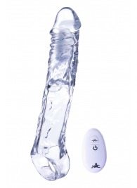 Прозрачная насадка-удлинитель Length Enhancer With Bullet с подхватом - 22,3 см. - NMC - в Новочеркасске купить с доставкой