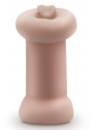 Телесный люминесцентный двусторонний мастурбатор Tasha - Blush Novelties - в Новочеркасске купить с доставкой