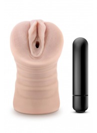 Телесный мастурбатор-вагина Ayumi с вибрацией - Blush Novelties - в Новочеркасске купить с доставкой