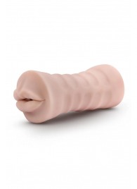 Телесный мастурбатор-ротик Nicole Vibrating Masturbator - Blush Novelties - в Новочеркасске купить с доставкой