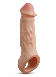 Телесная насадка-удлинитель Intrepid 9.25 Inch Realistic Penis Extender Sleeve - 23,5 см. - Blush Novelties - в Новочеркасске купить с доставкой