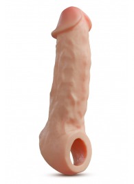 Телесная насадка-удлинитель Intrepid 9.25 Inch Realistic Penis Extender Sleeve - 23,5 см. - Blush Novelties - в Новочеркасске купить с доставкой